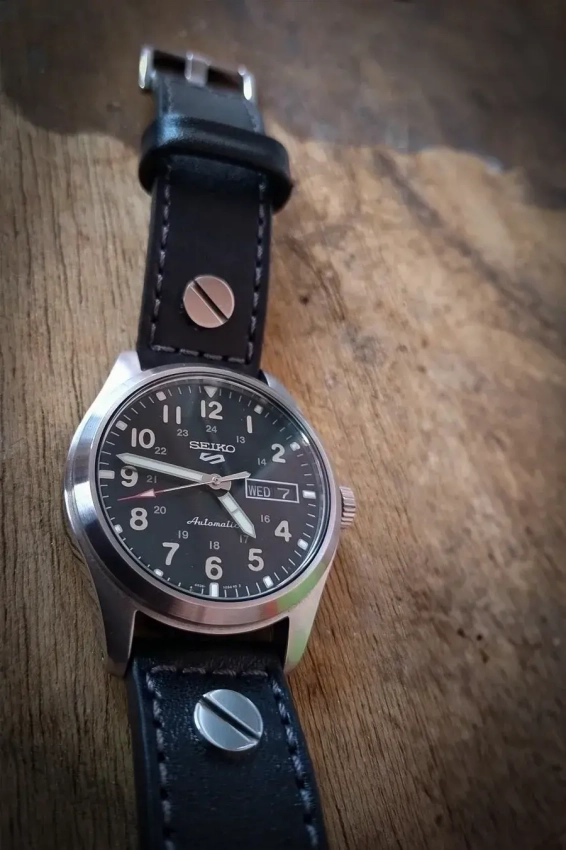 Skórzany pasek do zegarka SEIKO SRPG27