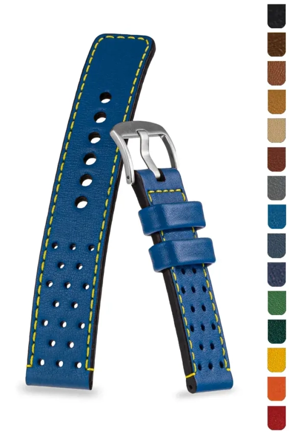 Rally-Uhrenarmband 18-26mm aus Nappaleder U-70