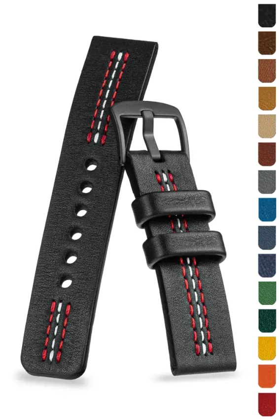 Armband mit symmetrischer dreifacher Naht, kreative Farbkombinationen