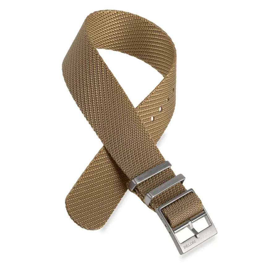 Pasek NATO nylonowy, beżowy 18mm, 20mm, 22mm (NA1)