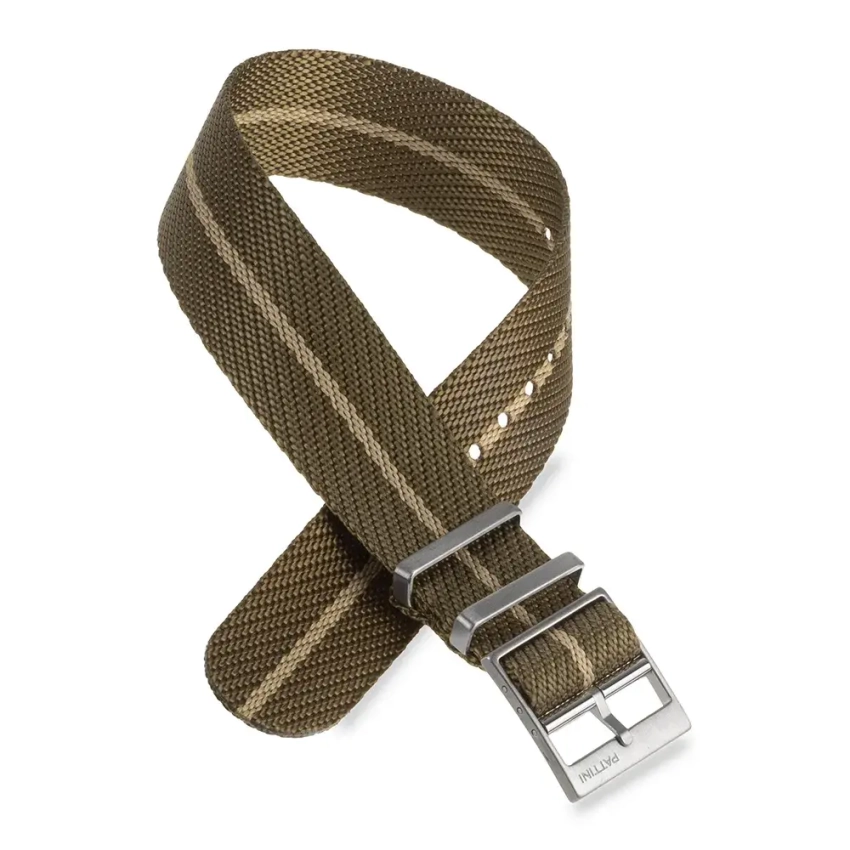 Pasek NATO nylonowy, khaki-beżowy 18mm, 20mm, 22mm (NA5)