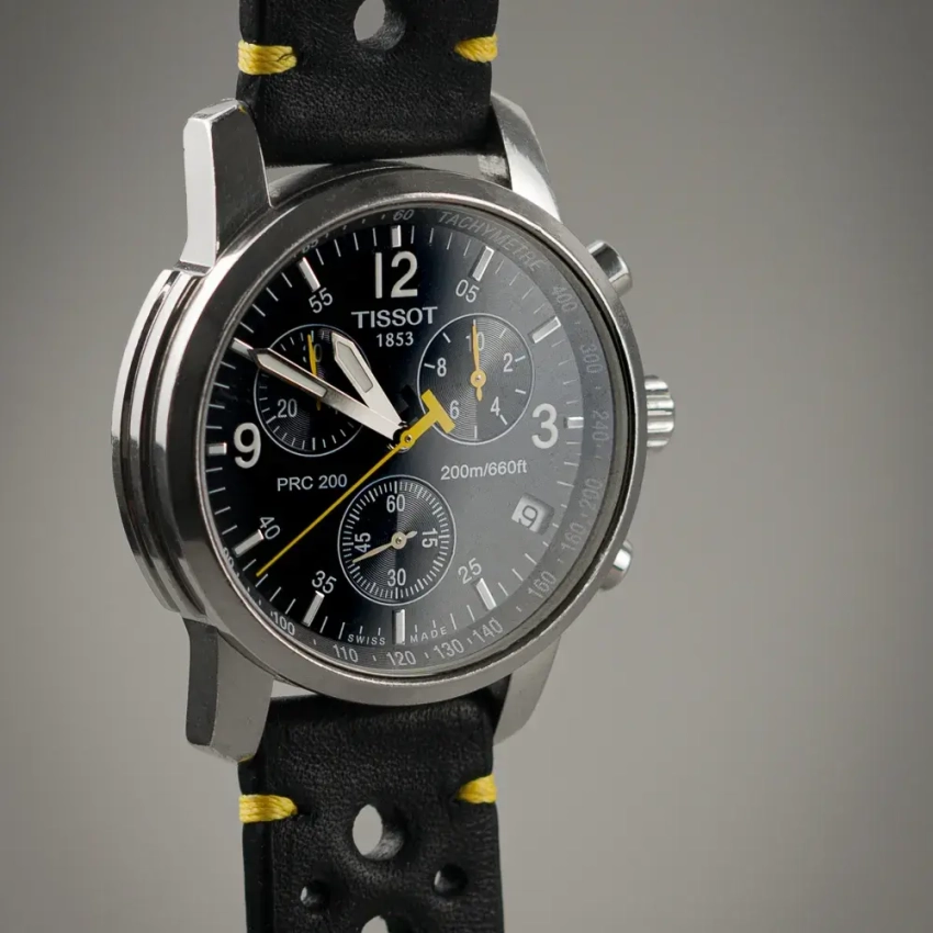 Czarny pasek do zegarka Tissot PRC 200 mod.81 przykład (02)