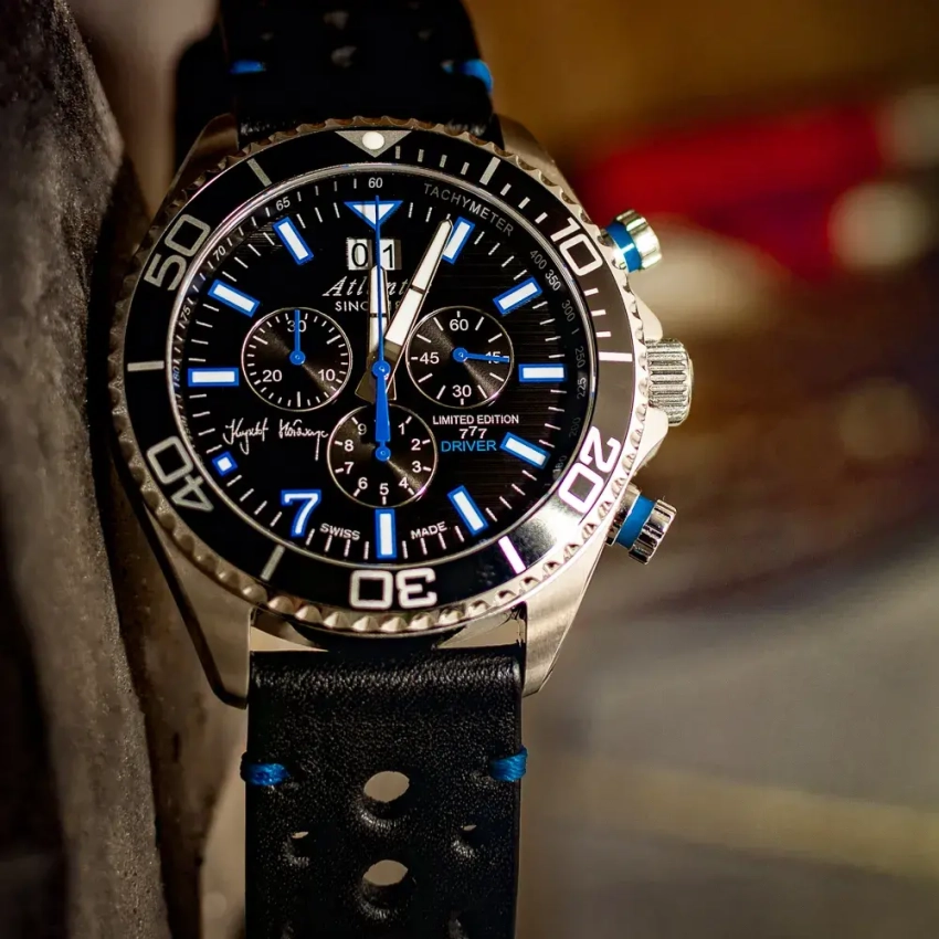Czarny pasek do zegarka Atlantic Worldmaster 55475.47.65BP -mod.81 przykład (08)